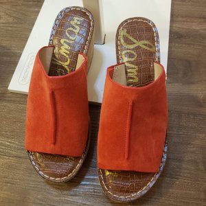 Sam Edelman Size 7.5 Orange Sandal